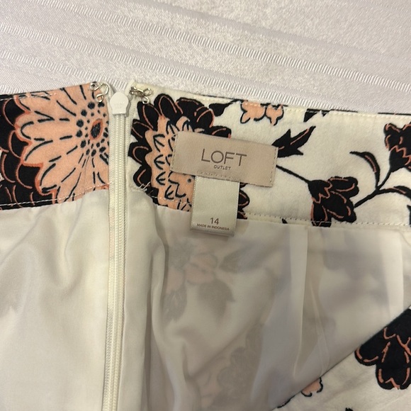 Loft outlet skirt multicolor sz 14 - Picture 8 of 8